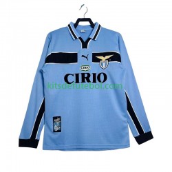 Camisola Retrô SS Lazio Homem Equipamento principal 1998 1999 Mangas Compridas