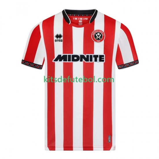 Camisola Sheffield United Homem Equipamento principal 2025-2026 Mangas Curtas