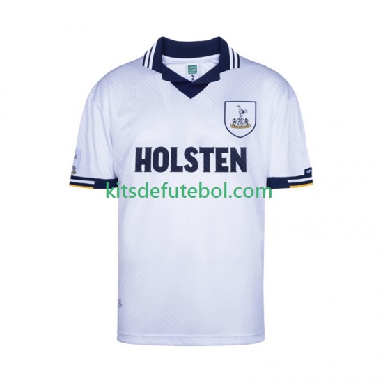 Camisola Retrô Tottenham Hotspur Homem Equipamento principal 1994 Mangas Curtas