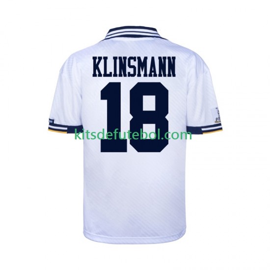 Camisola Retrô Tottenham Hotspur Homem Equipamento principal 1994 Mangas Curtas