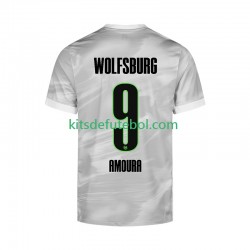 Camisola VfL Wolfsburg Mohamed Amoura 9 Homem Equipamento alternativo 2025-2026 Mangas Curtas