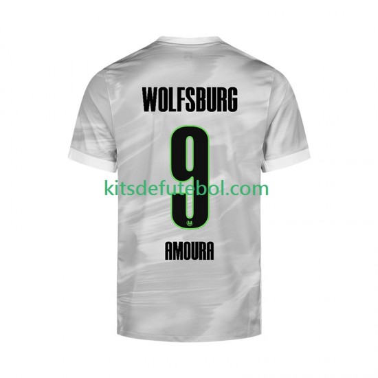 Camisola VfL Wolfsburg Mohamed Amoura 9 Homem Equipamento alternativo 2025-2026 Mangas Curtas
