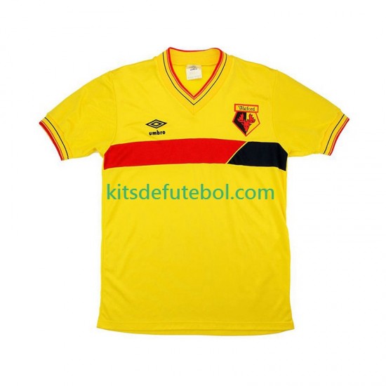 Camisola Retrô Watford 1985 Homem Equipamento principal Mangas Curtas