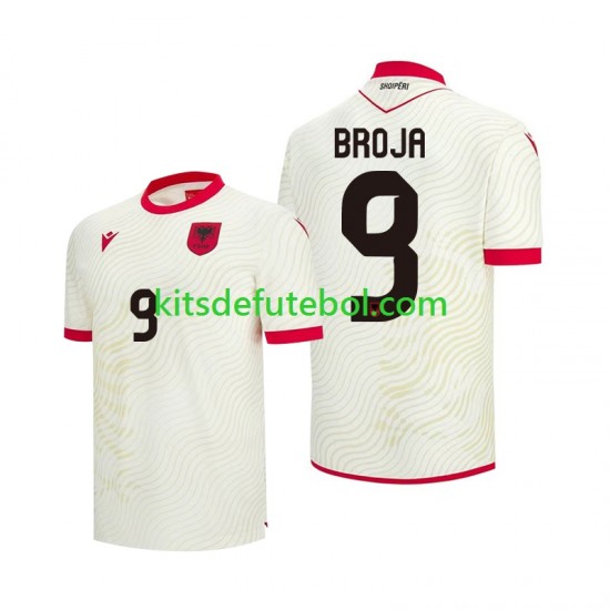 Camisola Seleção da Albanesa Armando Broja 9 Homem Equipamento alternativo Mundial 2026 Mangas Curtas