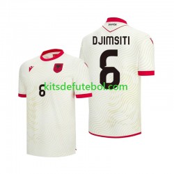 Camisola Seleção da Albanesa Berat Djimsiti 6 Homem Equipamento alternativo Mundial 2026 Mangas Curtas