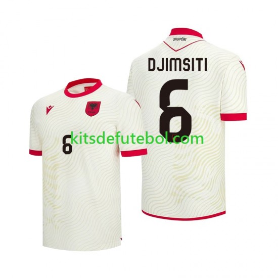 Camisola Seleção da Albanesa Berat Djimsiti 6 Homem Equipamento alternativo Mundial 2026 Mangas Curtas