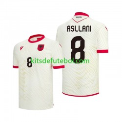 Camisola Seleção da Albanesa Kristjan Asllani 8 Homem Equipamento alternativo Mundial 2026 Mangas Curtas