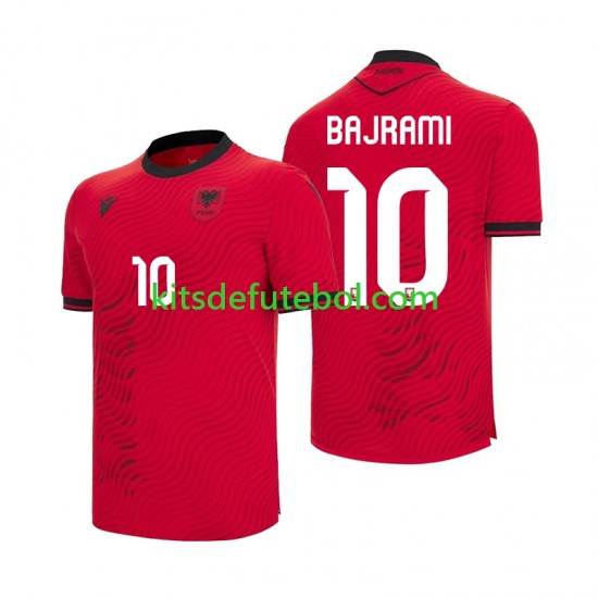 Camisola Seleção da Albanesa Nedim Bajrami 10 Homem Equipamento principal Mundial 2026 Mangas Curtas