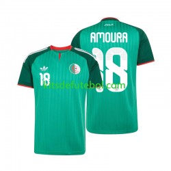 Camisola Seleção da Argelina Mohamed Amoura 18 Homem Equipamento alternativo 2026 Mangas Curtas