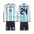 Camisola Seleção da Argentina Enzo Fernandez 24 Criança Equipamento principal Mundial 2026 Mangas Compridas