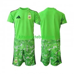 Camisola de Guarda-redes Seleção da Argentina Criança Terceiro equipamento Mundial 2026 Mangas Curtas