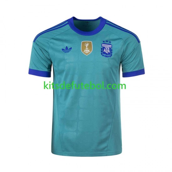 Camisola de Guarda-redes Seleção da Argentina Homem Equipamento alternativo Mundial 2026 Mangas Curtas