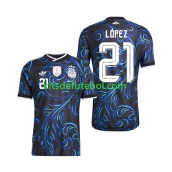 Camisola Seleção da Argentina Jose Manuel Lopez 21 Homem Equipamento alternativo Mundial 2026 Mangas Curtas
