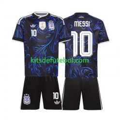 Camisola Seleção da Argentina Lionel Messi 10 Criança Equipamento alternativo Mundial 2026 Mangas Curtas