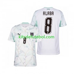 Camisola Seleção da Austríaca David Alaba 8 Homem Equipamento alternativo Mundial 2026 Mangas Curtas