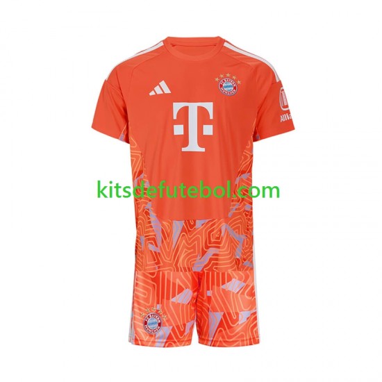 Camisola de Guarda-redes Bayern de Munique Criança Equipamento alternativo 2026-2027 Mangas Curtas