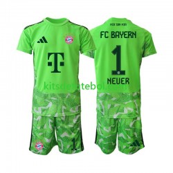 Camisola de Guarda-redes Bayern de Munique Manuel Neuer 1 Criança Equipamento principal 2026-2027 Mangas Curtas
