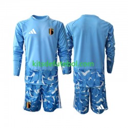 Camisola de Guarda-redes Seleção da Belga Criança Equipamento principal Mundial 2026 Mangas Compridas