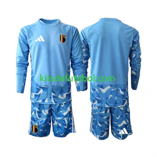 Camisola de Guarda-redes Seleção da Belga Criança Equipamento principal Mundial 2026 Mangas Compridas