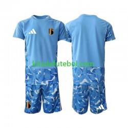 Camisola de Guarda-redes Seleção da Belga Criança Equipamento principal Mundial 2026 Mangas Curtas