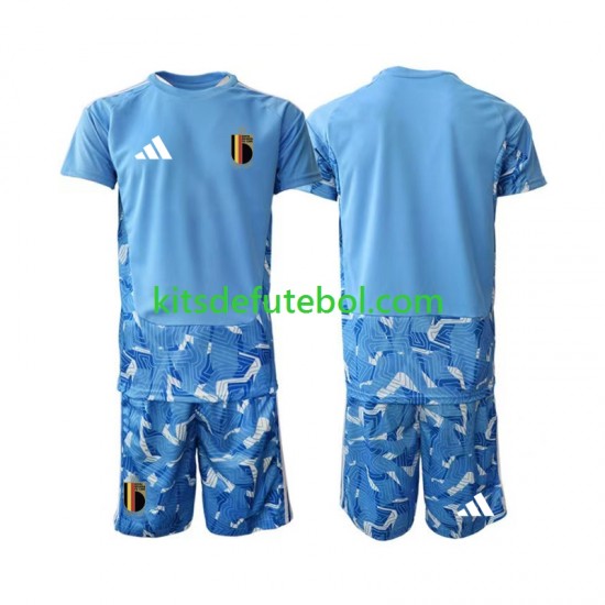Camisola de Guarda-redes Seleção da Belga Criança Equipamento principal Mundial 2026 Mangas Curtas