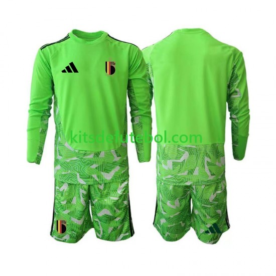 Camisola de Guarda-redes Seleção da Belga Criança Terceiro equipamento Mundial 2026 Mangas Compridas