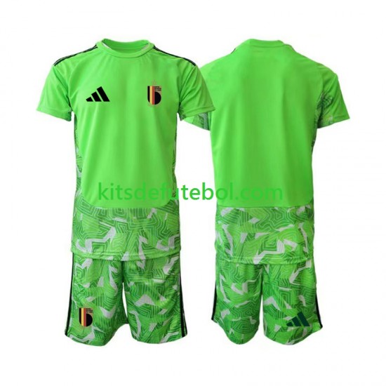 Camisola de Guarda-redes Seleção da Belga Criança Terceiro equipamento Mundial 2026 Mangas Curtas