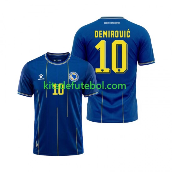 Camisola Bosnia Herzegovina Ermedin Demirovic 10 Homem Equipamento principal Mundial 2026 Mangas Curtas