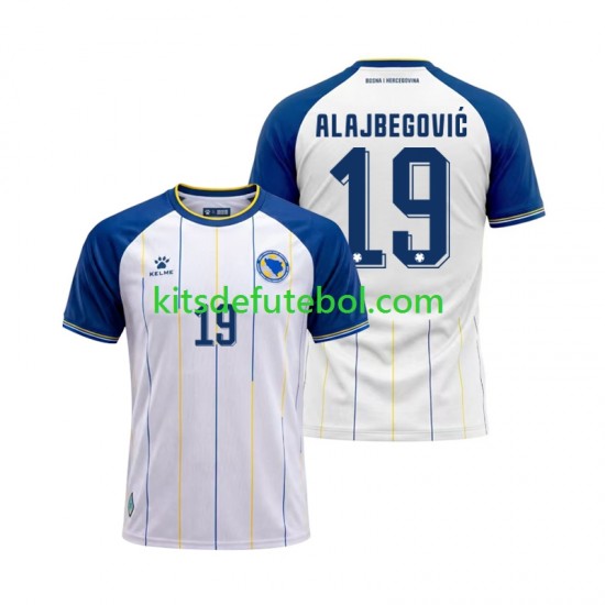 Camisola Bosnia Herzegovina Kerim Alajbegovic 19 Homem Equipamento alternativo Mundial 2026 Mangas Curtas