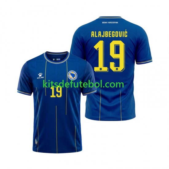 Camisola Bosnia Herzegovina Kerim Alajbegovic 19 Homem Equipamento principal Mundial 2026 Mangas Curtas