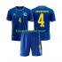 Camisola Bosnia Herzegovina Tarik Muharemovic 4 Criança Equipamento principal Mundial 2026 Mangas Curtas