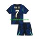 Camisola Seleção da Brasileira Vinicius Junior 7 Criança Equipamento alternativo Mundial 2026 Mangas Curtas