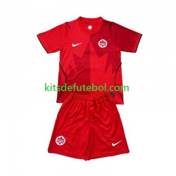 Camisola Seleção da Canadense Criança Equipamento principal Mundial 2026 Mangas Curtas