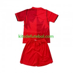 Camisola Seleção da Canadense Criança Equipamento principal Mundial 2026 Mangas Curtas