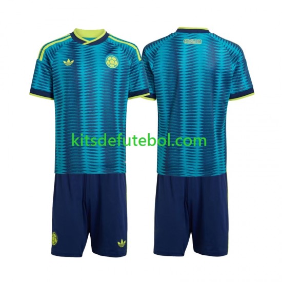 Camisola Seleção da Colombiana Criança Equipamento alternativo Mundial 2026 Mangas Curtas