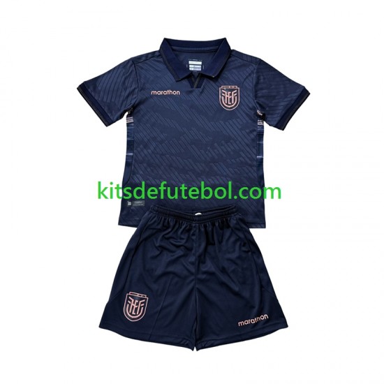 Camisola Seleção da Equatoriana Criança Equipamento alternativo Mundial 2026 Mangas Curtas