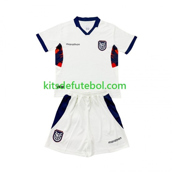 Camisola Seleção da Equatoriana Criança Terceiro equipamento Mundial 2026 Mangas Curtas