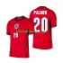 Camisola Seleção da Inglesa Cole Palmer 20 Homem Equipamento alternativo Mundial 2026 Mangas Curtas
