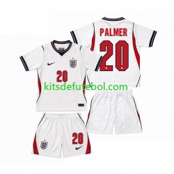 Camisola Seleção da Inglesa Cole Palmer 20 Criança Equipamento principal Mundial 2026 Mangas Curtas