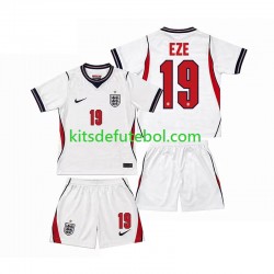 Camisola Seleção da Inglesa Eberechi Eze 19 Criança Equipamento principal Mundial 2026 Mangas Curtas