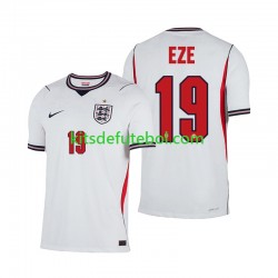 Camisola Seleção da Inglesa Eberechi Eze 19 Homem Equipamento principal Mundial 2026 Mangas Curtas