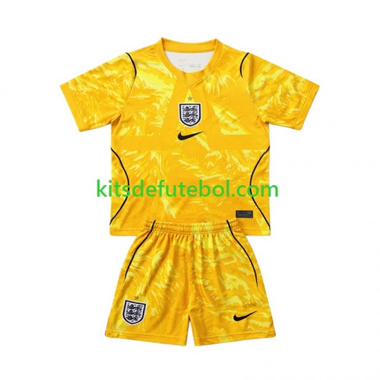 Camisola de Guarda-redes Seleção da Inglesa Criança Quarto equipamento Mundial 2026 Mangas Curtas