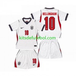 Camisola Seleção da Inglesa Jude Bellingham 10 Criança Equipamento principal Mundial 2026 Mangas Curtas