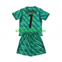 Camisola de Guarda-redes Seleção da Francesa Brice Samba 1 Criança Terceiro equipamento Mundial 2026 Mangas Curtas