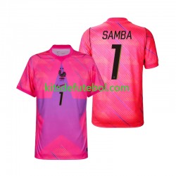 Camisola de Guarda-redes Seleção da Francesa Brice Samba 1 Homem Equipamento alternativo Mundial 2026 Mangas Curtas