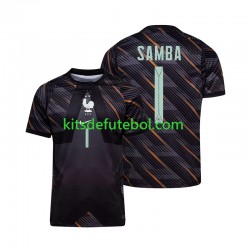 Camisola de Guarda-redes Seleção da Francesa Brice Samba 1 Homem Equipamento principal Mundial 2026 Mangas Curtas