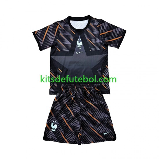 Camisola de Guarda-redes Seleção da Francesa Criança Equipamento principal Mundial 2026 Mangas Curtas
