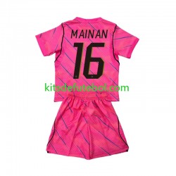 Camisola de Guarda-redes Seleção da Francesa Mike Maignan 16 Criança Equipamento alternativo Mundial 2026 Mangas Curtas