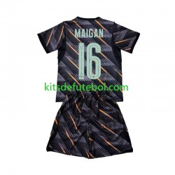 Camisola de Guarda-redes Seleção da Francesa Mike Maignan 16 Criança Equipamento principal Mundial 2026 Mangas Curtas