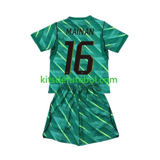 Camisola de Guarda-redes Seleção da Francesa Mike Maignan 16 Criança Terceiro equipamento Mundial 2026 Mangas Curtas